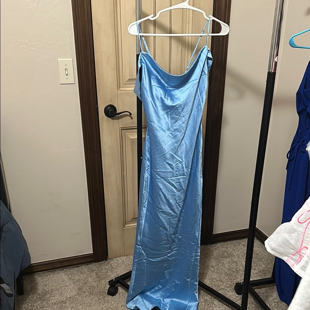 Beginning Boutique Light Blue Maxi Dress